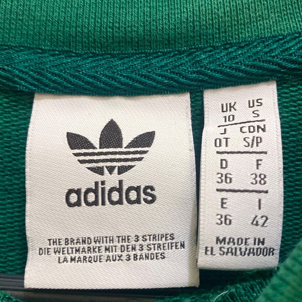 Adidas Green Crew Neck Sweatshirt in Womens Size Small - Picture 6 of 6